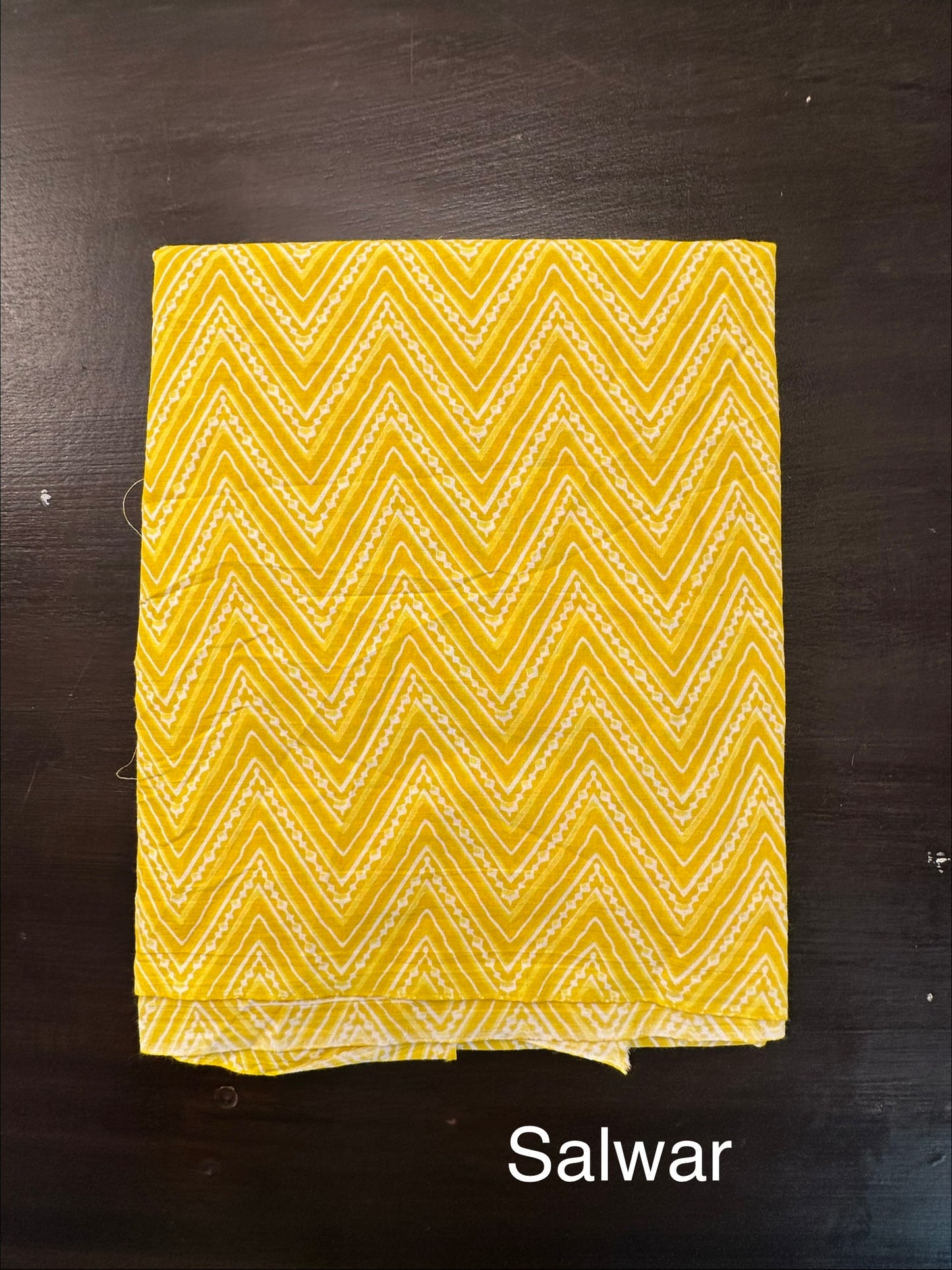 Off White-Yellow Jaipuri Necktie Cotton 3-Piece Suit