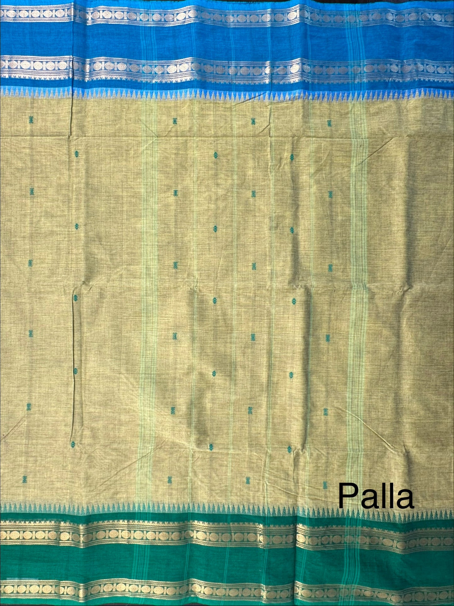 Green Narayanpet Cotton Saree