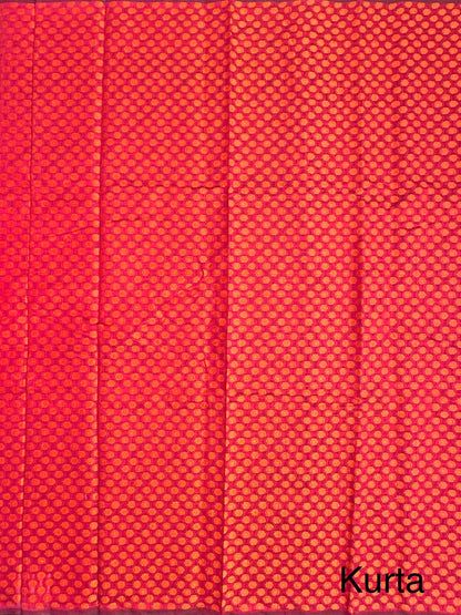 Magenta Jacquard 3-piece Unstitched Cotton Suit