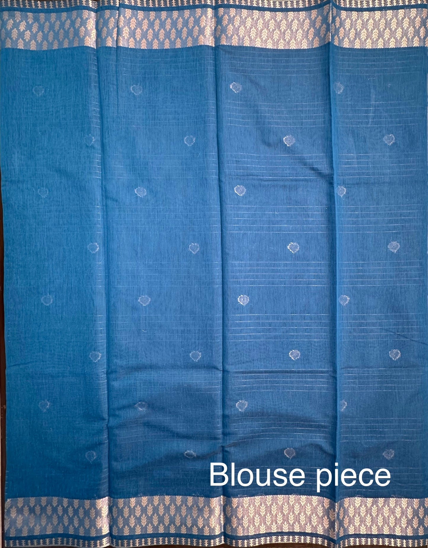 Blue Chanderi Cotton Saree