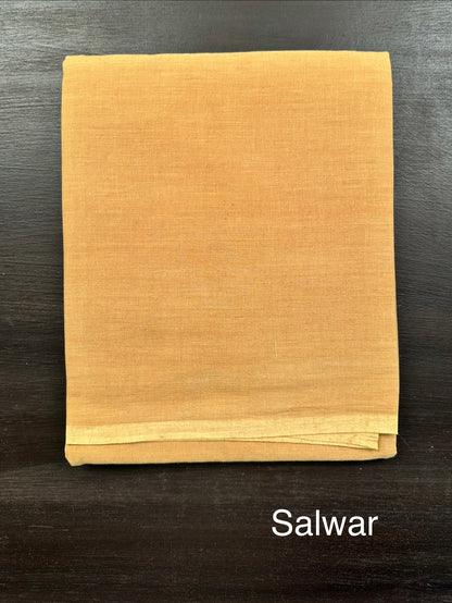 Mustard Cotton 3-Piece Suit
