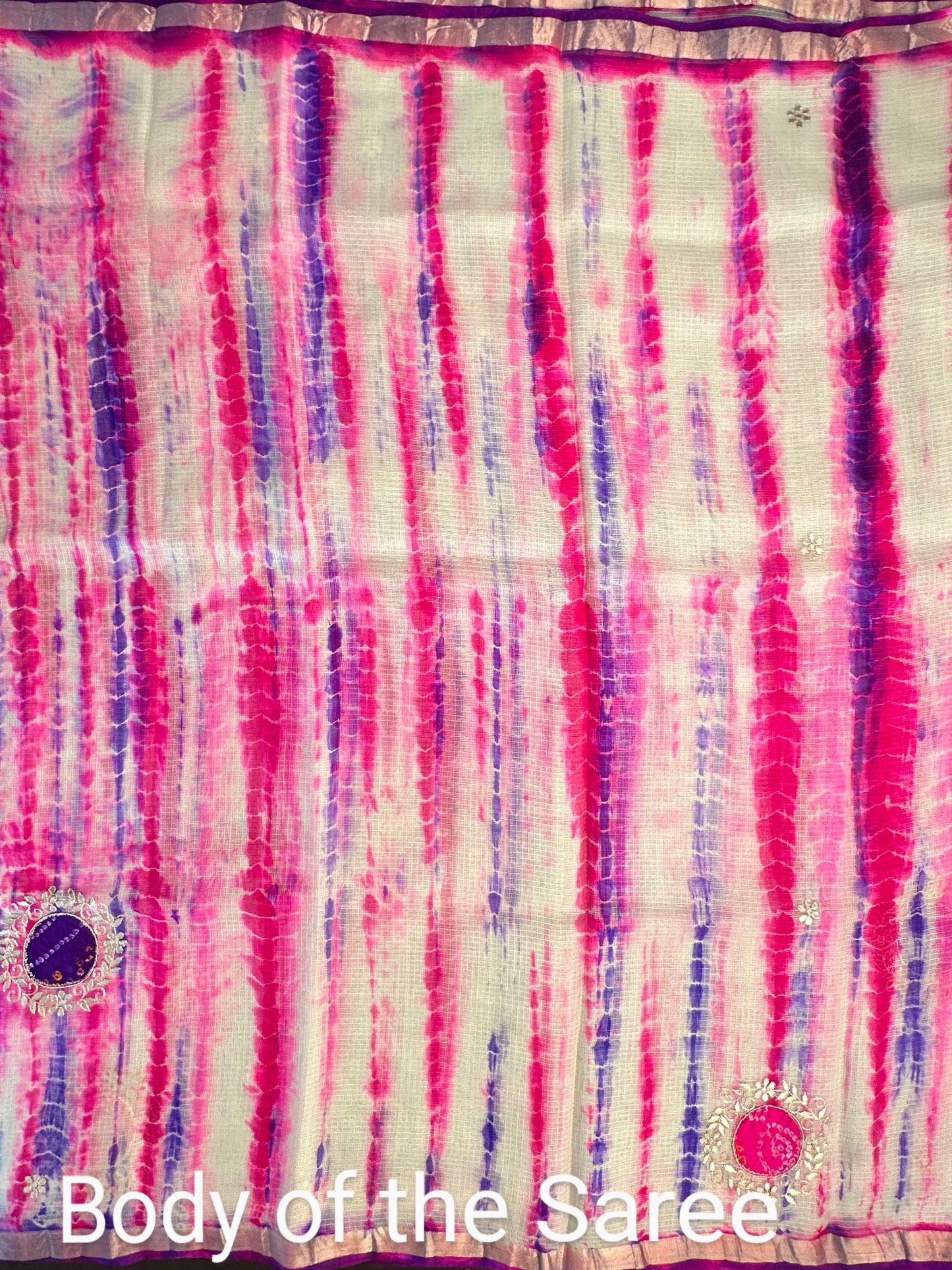Shibori Bandhej Kota Silk Saree