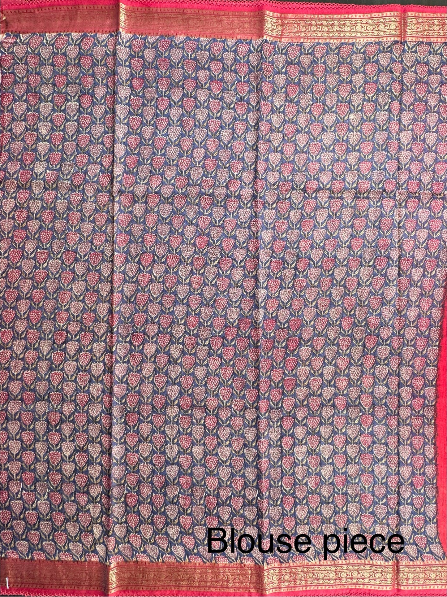 Red Muga Silk Saree