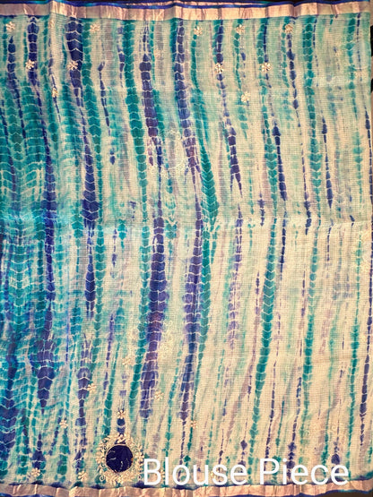 Shibori Bandhej Kota Silk Saree