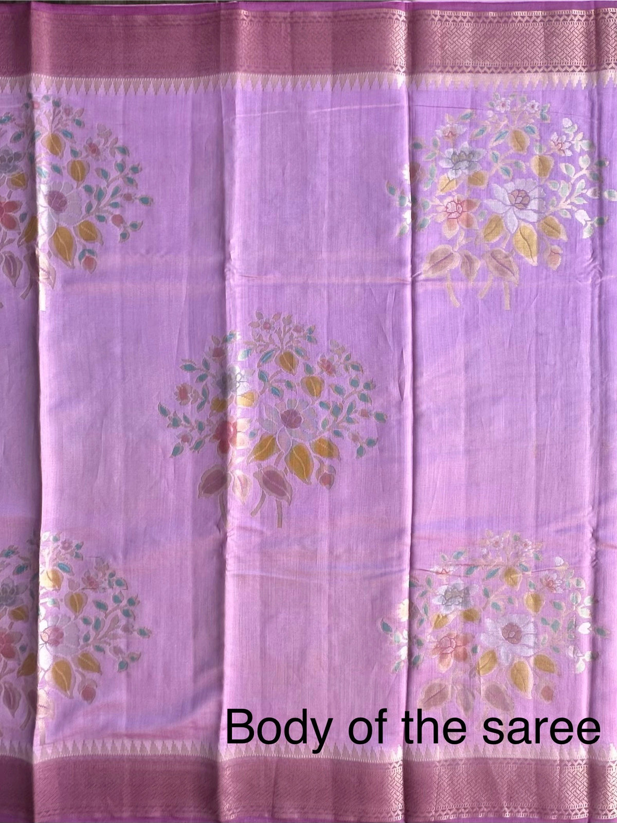 Purple Vishakha Pure Silk Saree
