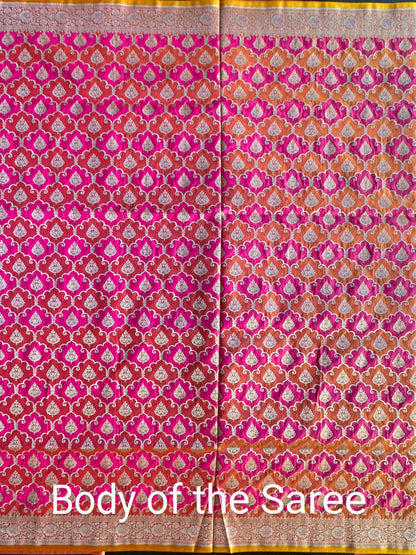 Mango - Rani Banarasi Rangkaat Blended Silk Saree