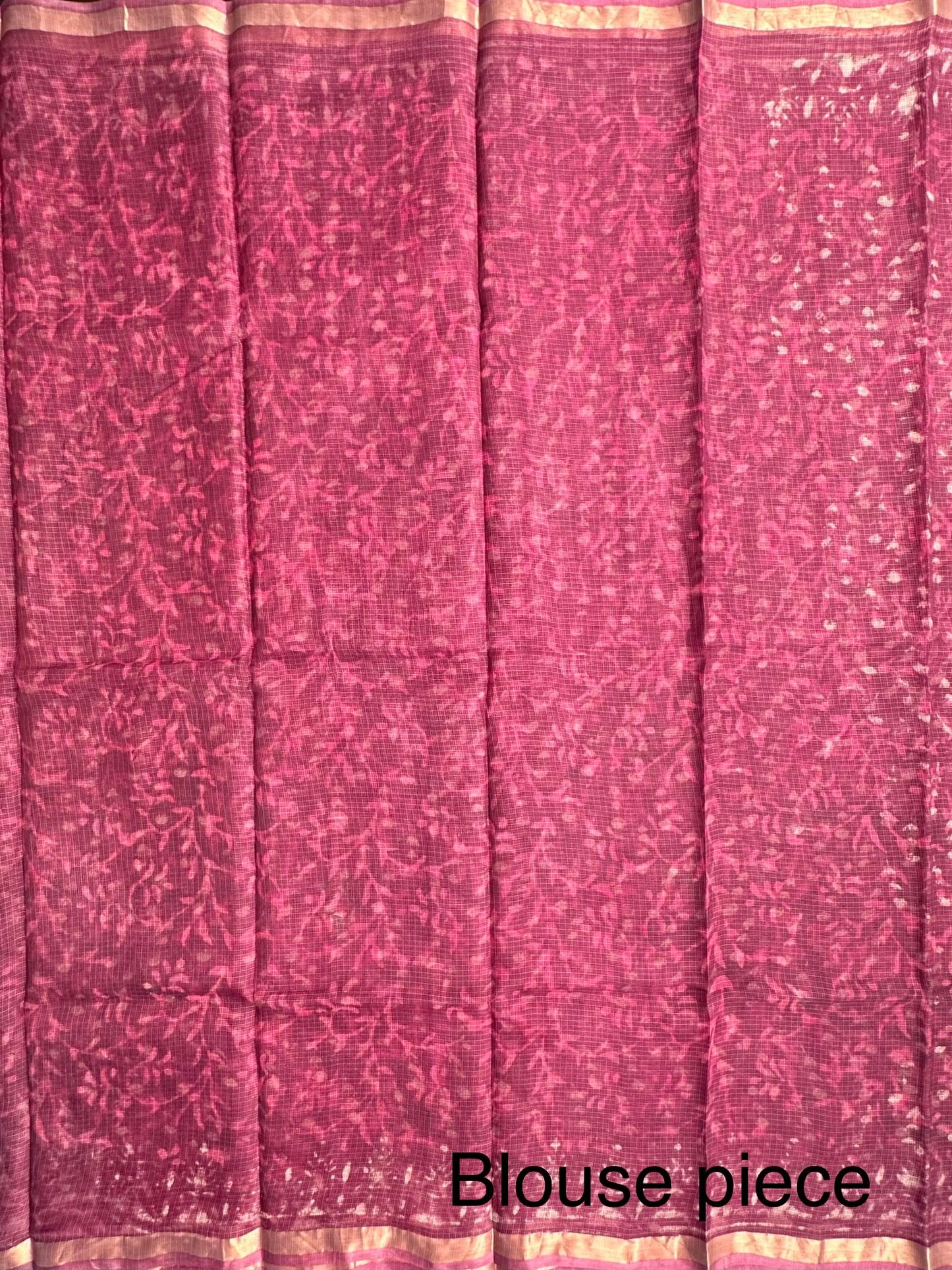 Purple Kota Doria Cotton-Silk Saree
