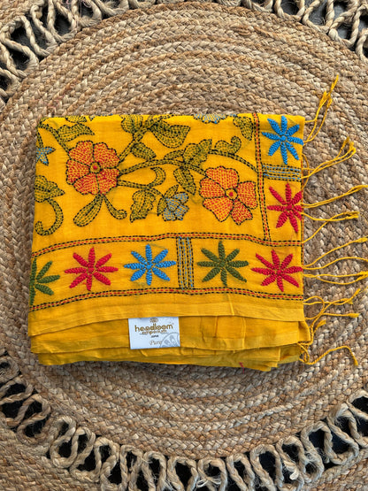 Kaantha Embroidery Cotton Saree