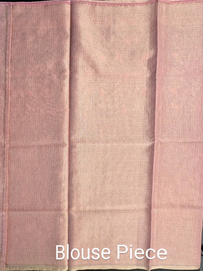 Pink Fancy Tissue Saree