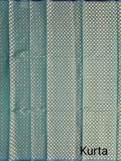 Rama Green Jacquard Handloom Suit