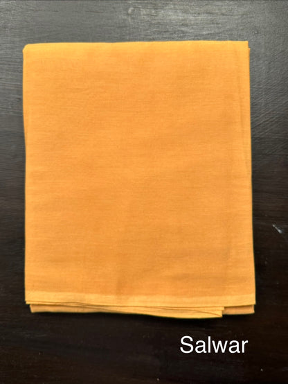 Mustard Fancy Cotton 3-Piece Suit