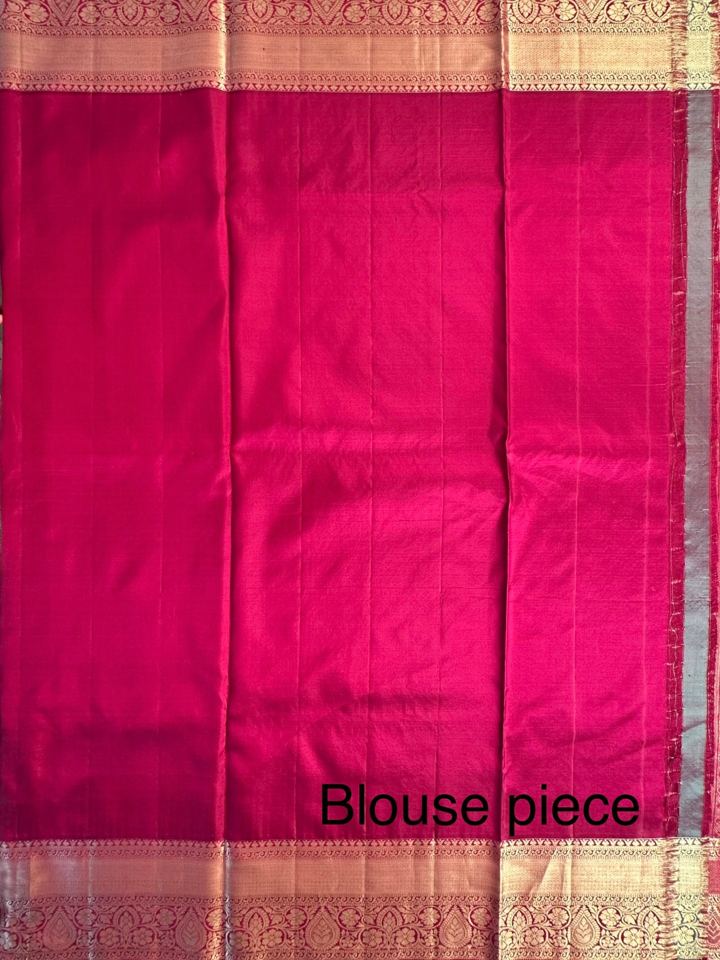 Magenta Handloom Kanjivaram Jamawar Pure Silk Saree