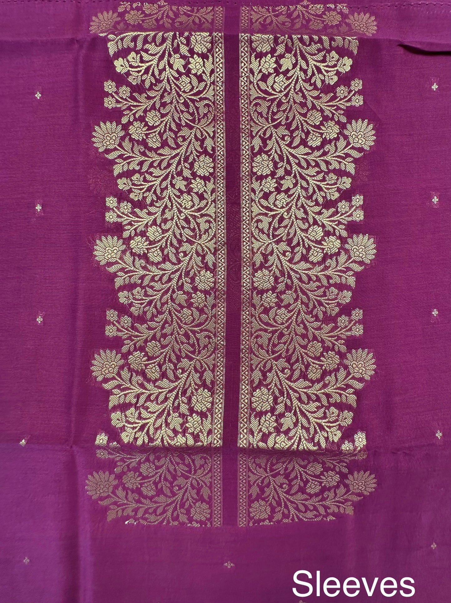Dark Purple Handloom Chanderi Suit