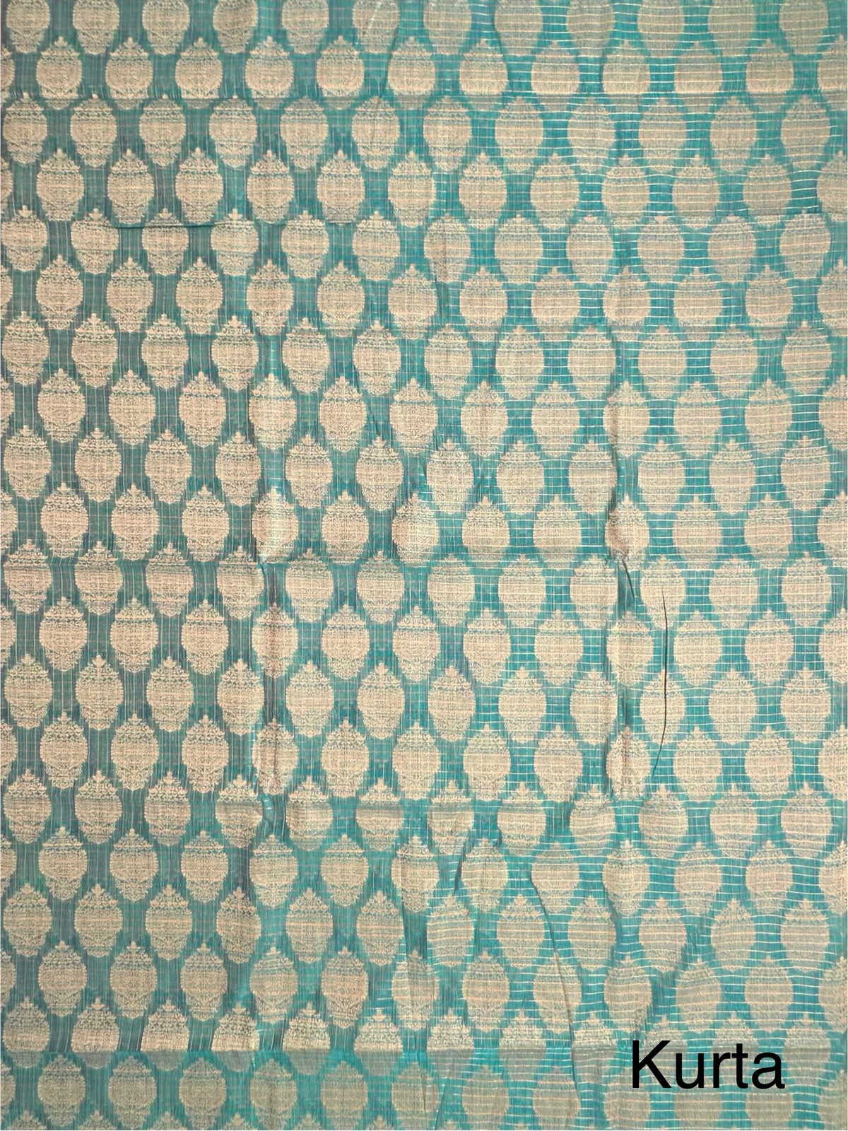 Sea Green Jacquard 3-piece Unstitched Cotton Suit