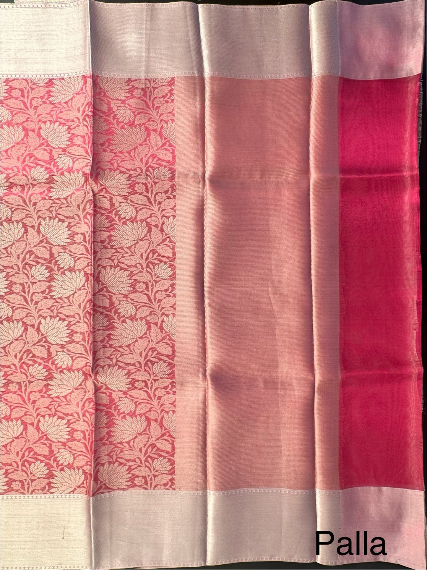 Pink Blended Tissue Saree
