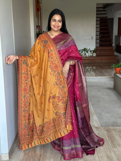 Mustard Woolen Shawl