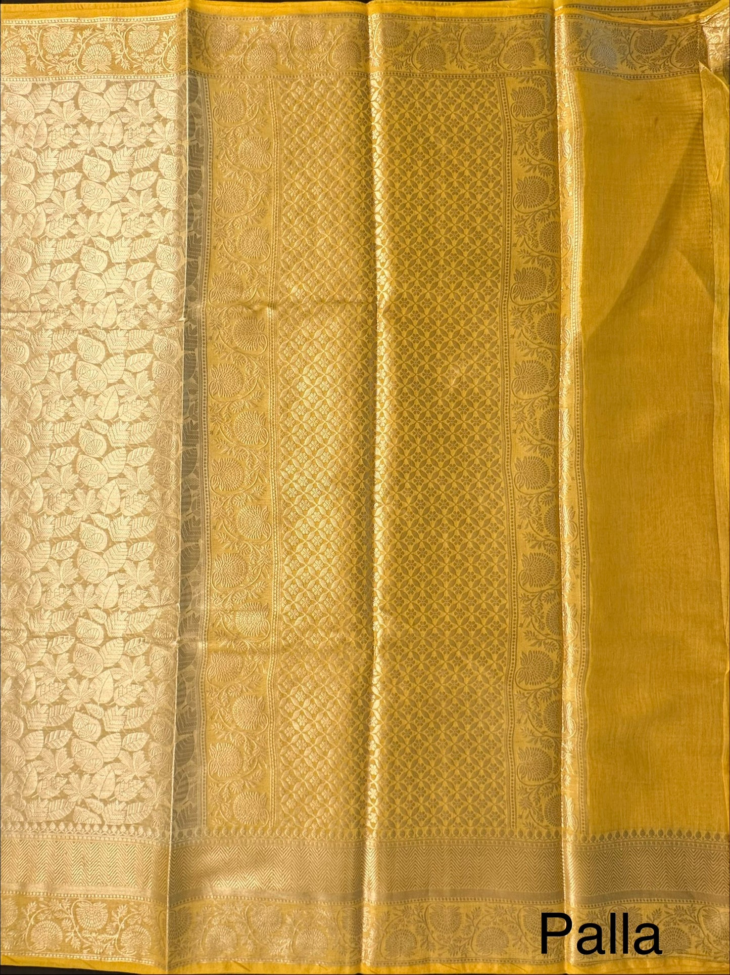 Golden Vartika Tissue Saree
