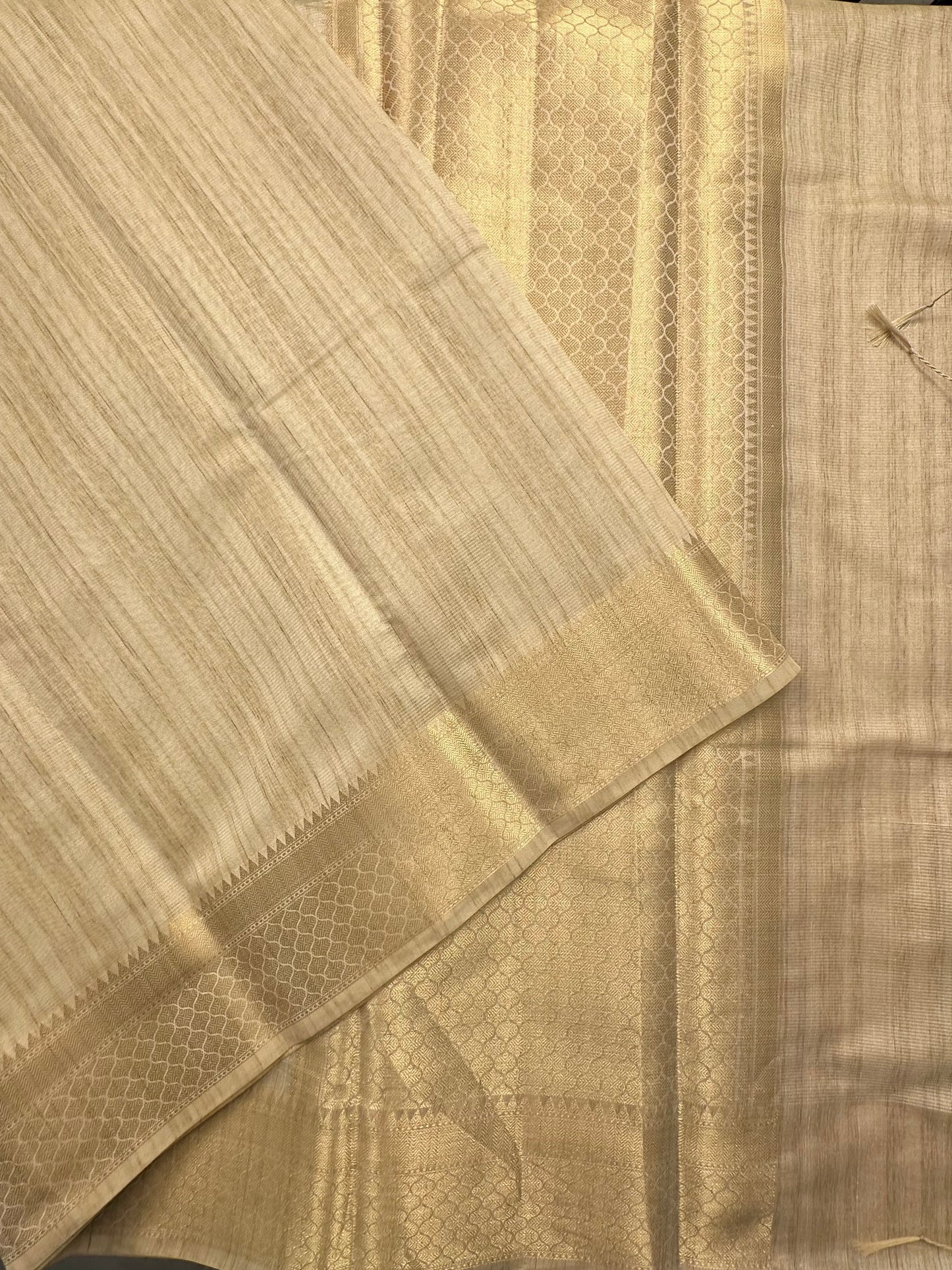 Beige Ananya Tissue Saree