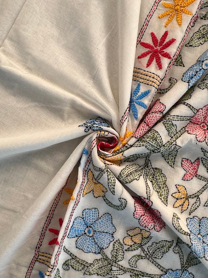Kaantha Embroidery Cotton Saree