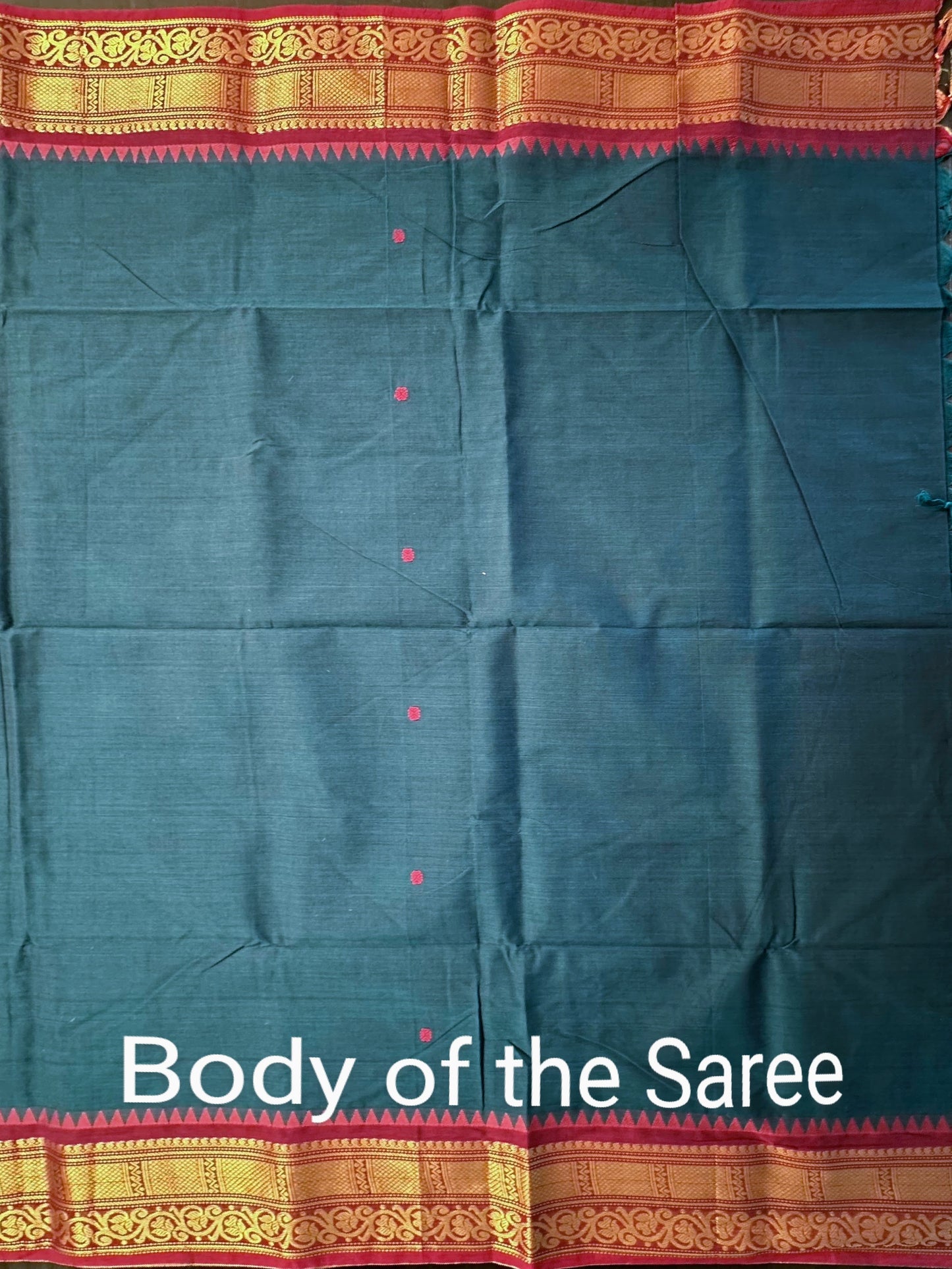 Peacock Blue Narayanpet Cotton Saree