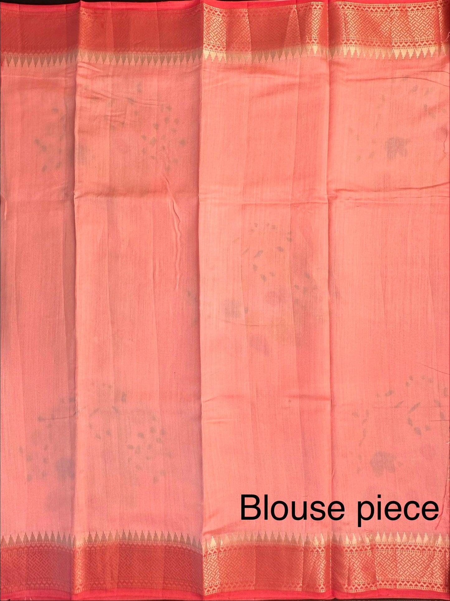 Peach Vishakha Pure Silk Saree