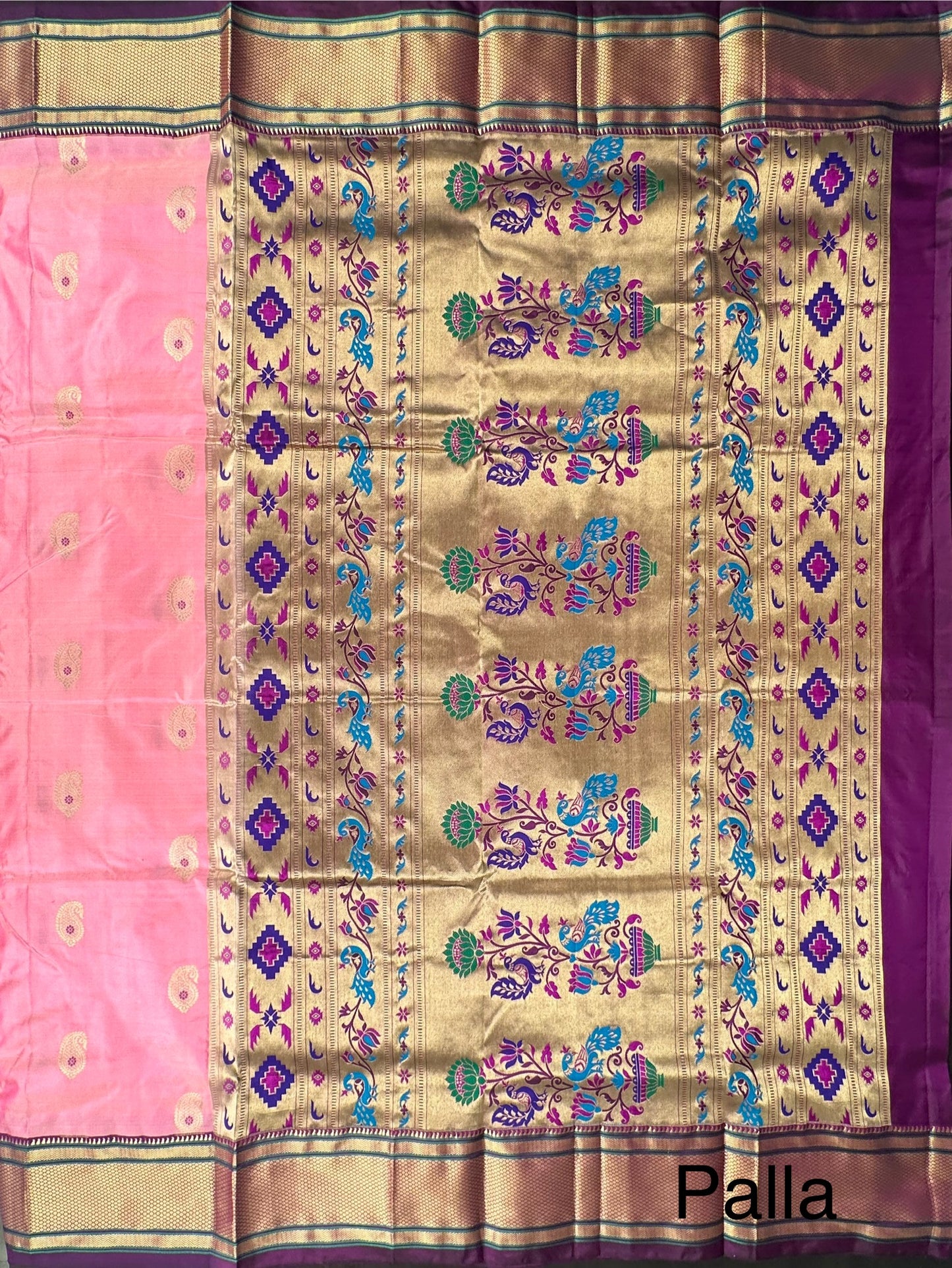 Pink-Purple Paithini Silk Saree