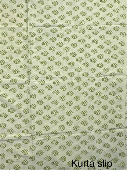 Pista 4-Piece Kota Doria Cotton Unstitched Suit