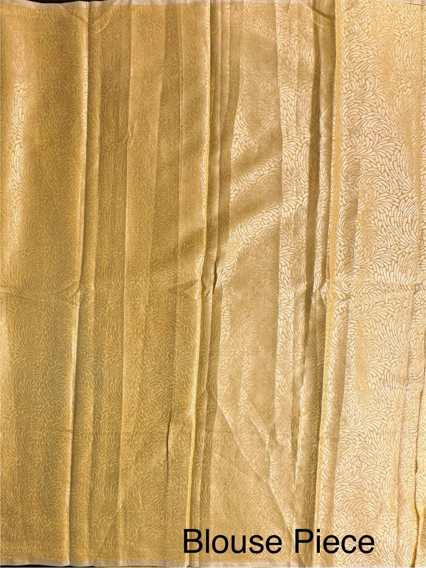 Mustard Pure Tissue Saree