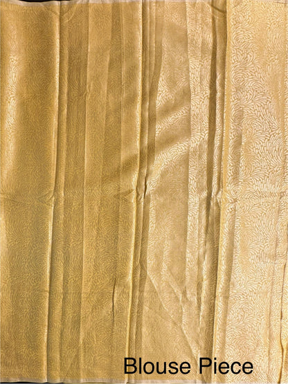 Mustard Pure Tissue Saree