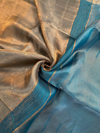 Emboss Tissue Silk Saree