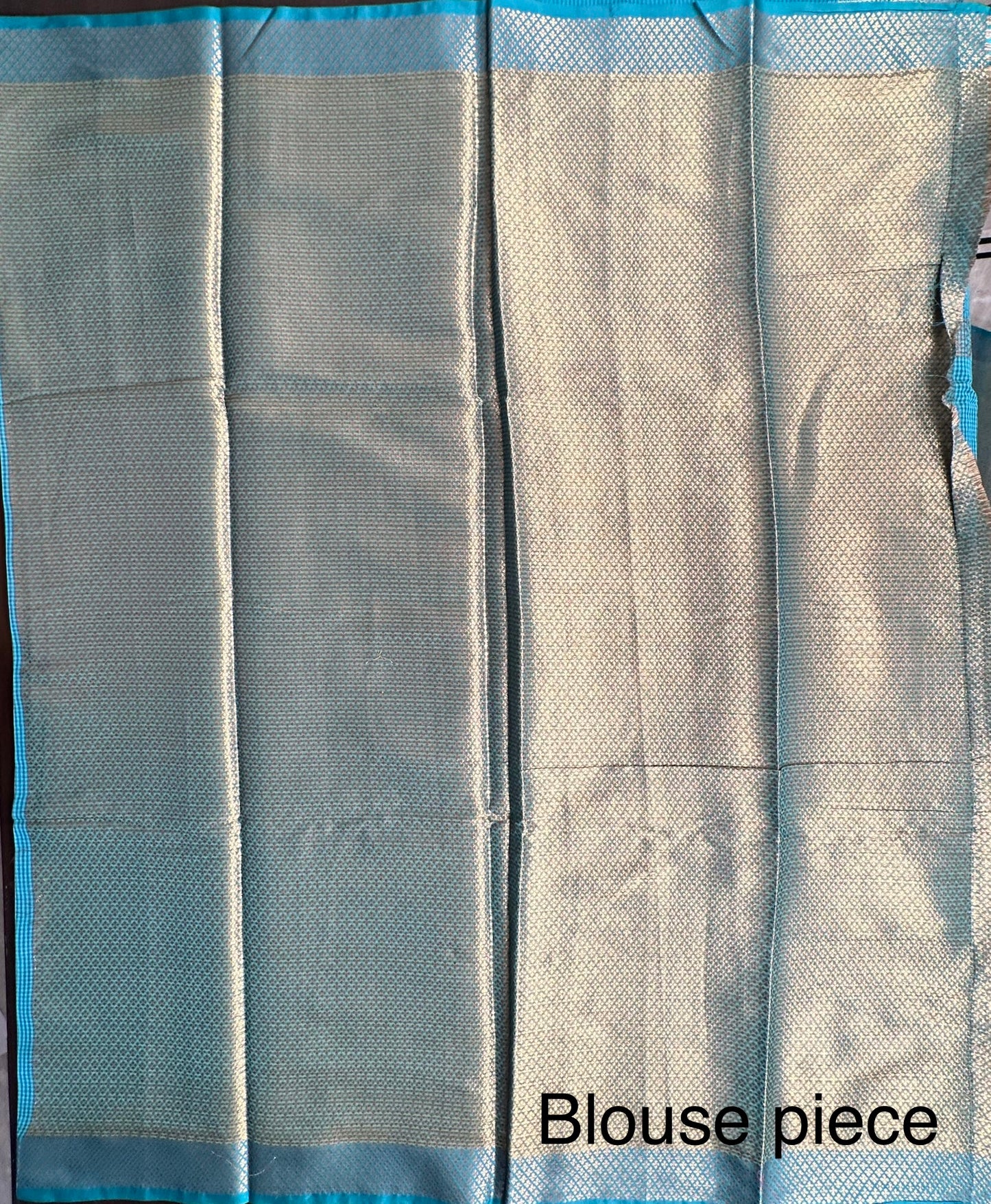 Blue Blended Cotton Saree