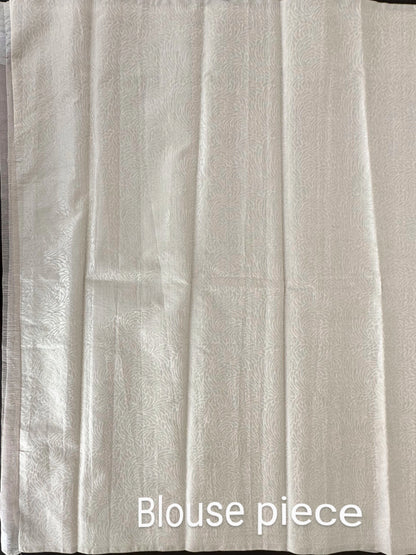 Silver Crush  Pure Tissue Saree