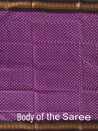Purple Soongadi Cotton Saree