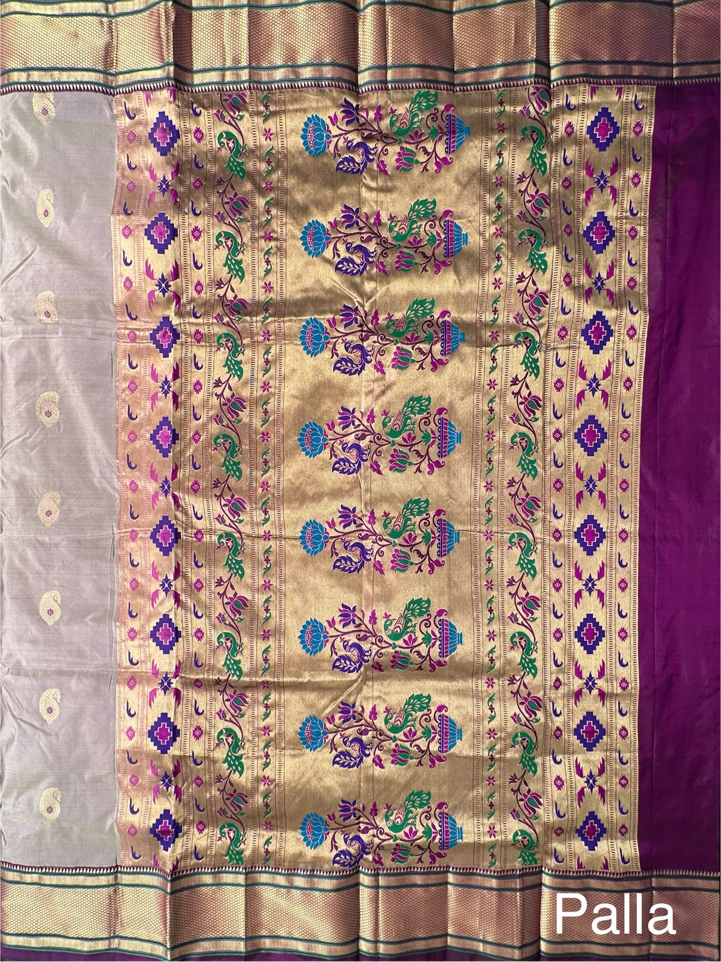 Mauve-Purple Paithini Silk Saree