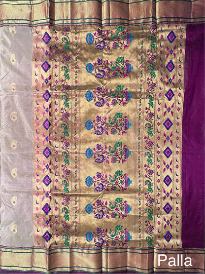 Mauve-Purple Paithini Silk Saree