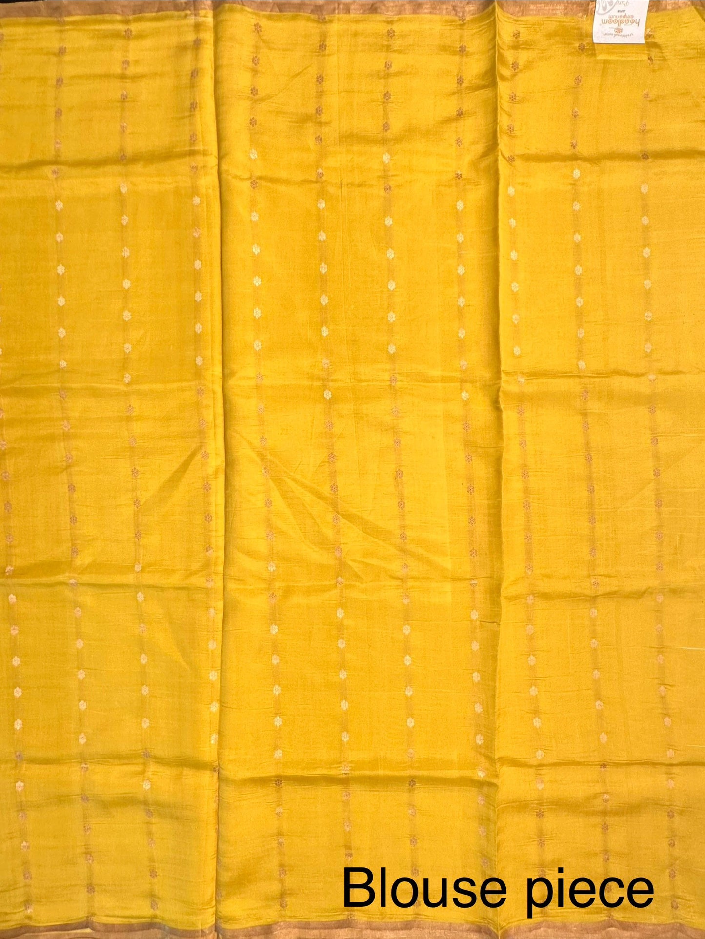 Firozi-Green-Yellow Vedika Banarasi Pure Silk Saree