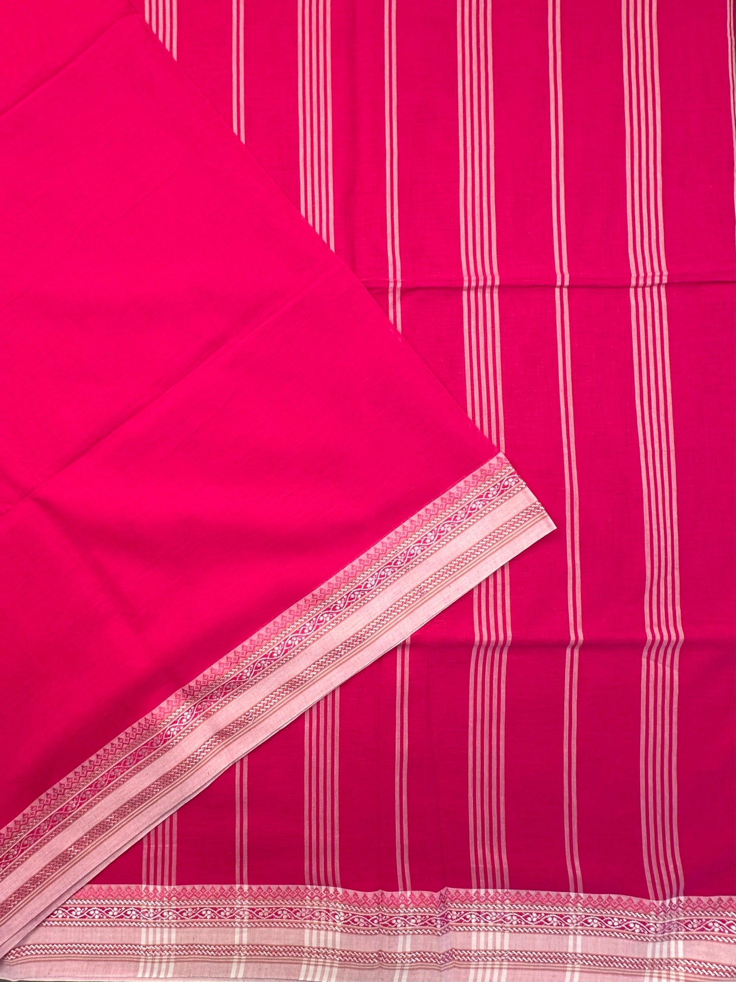 Rani Piku Bengal Cotton Saree