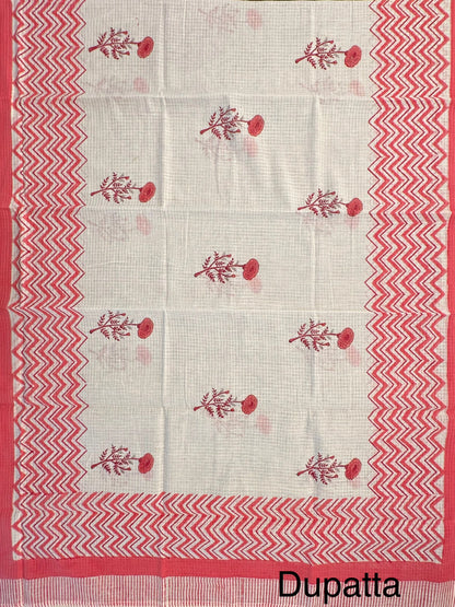 Gazari Jute Cotton 3-piece Unstitched Suit