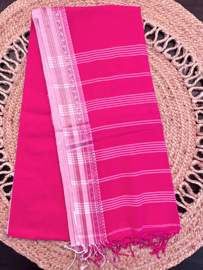 Rani Piku Bengal Cotton Saree