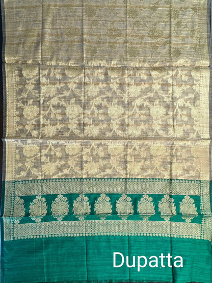 Black Jacquard Handloom Suit