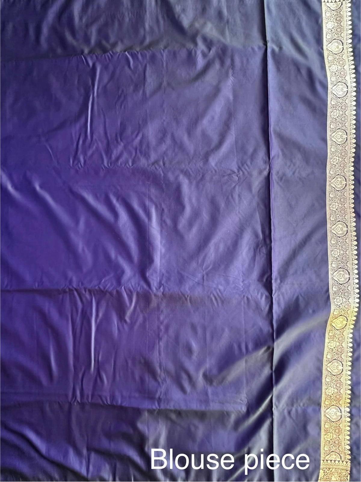 Navy Blue Banarasi Artificial Silk Saree