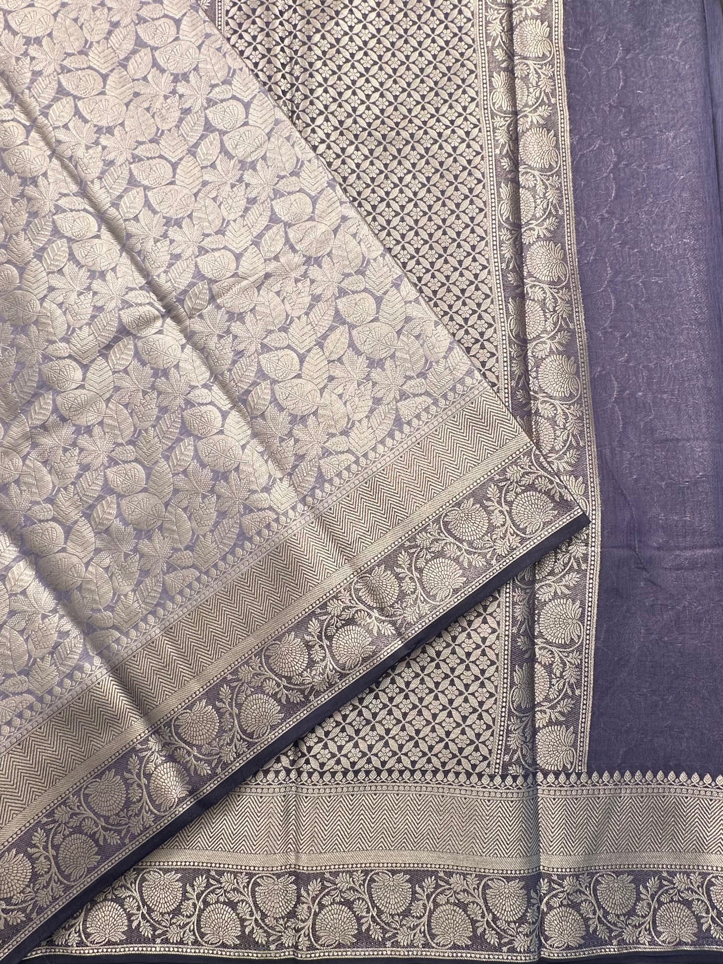 Mauve Vartika Tissue Saree