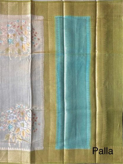 Green Vishakha Pure Silk Saree