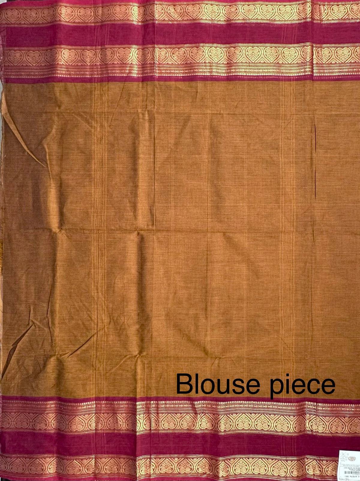 Brown-Maroon Narayanpet Cotton Saree