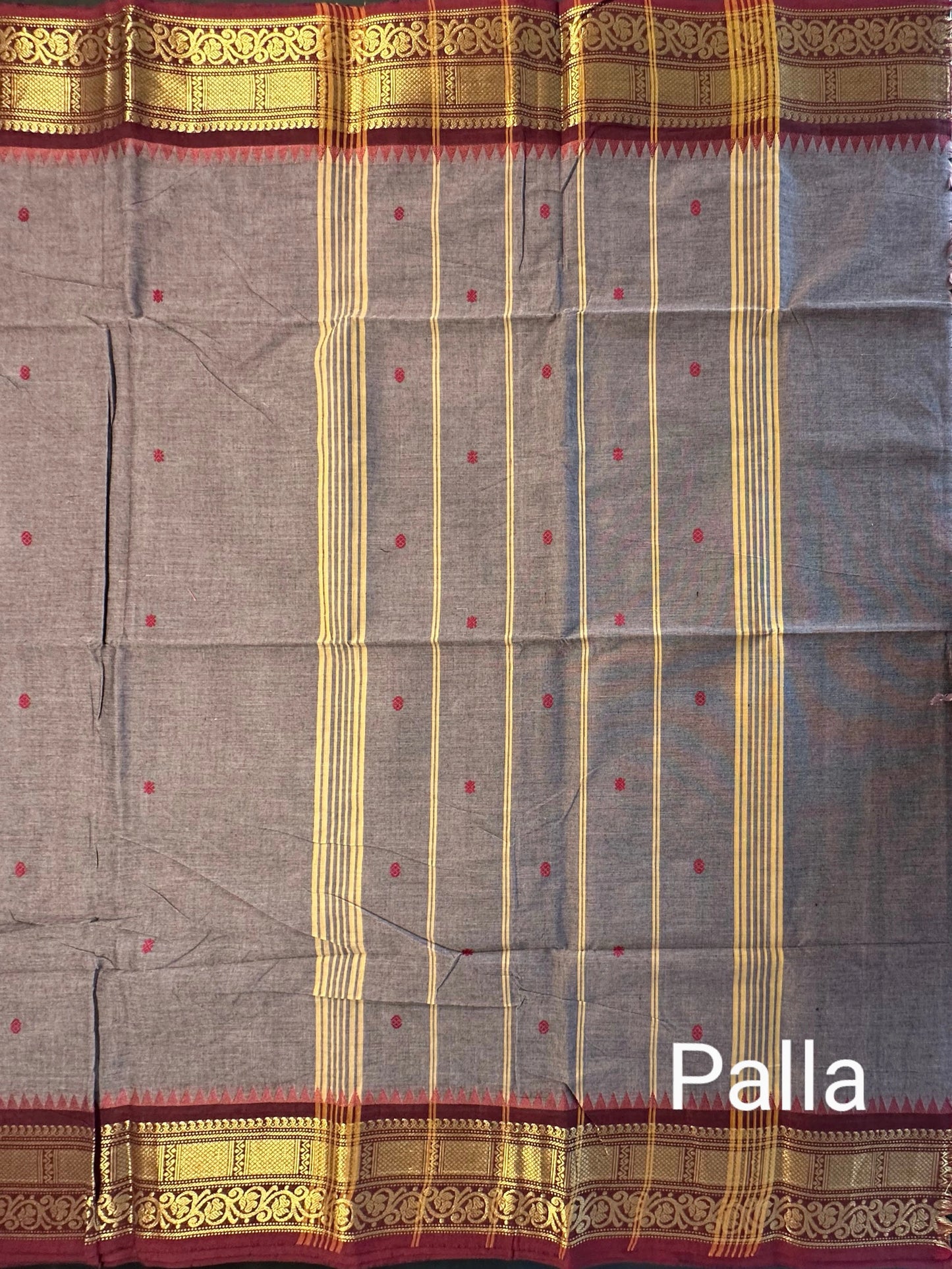Light Mauve Narayanpet Cotton Saree