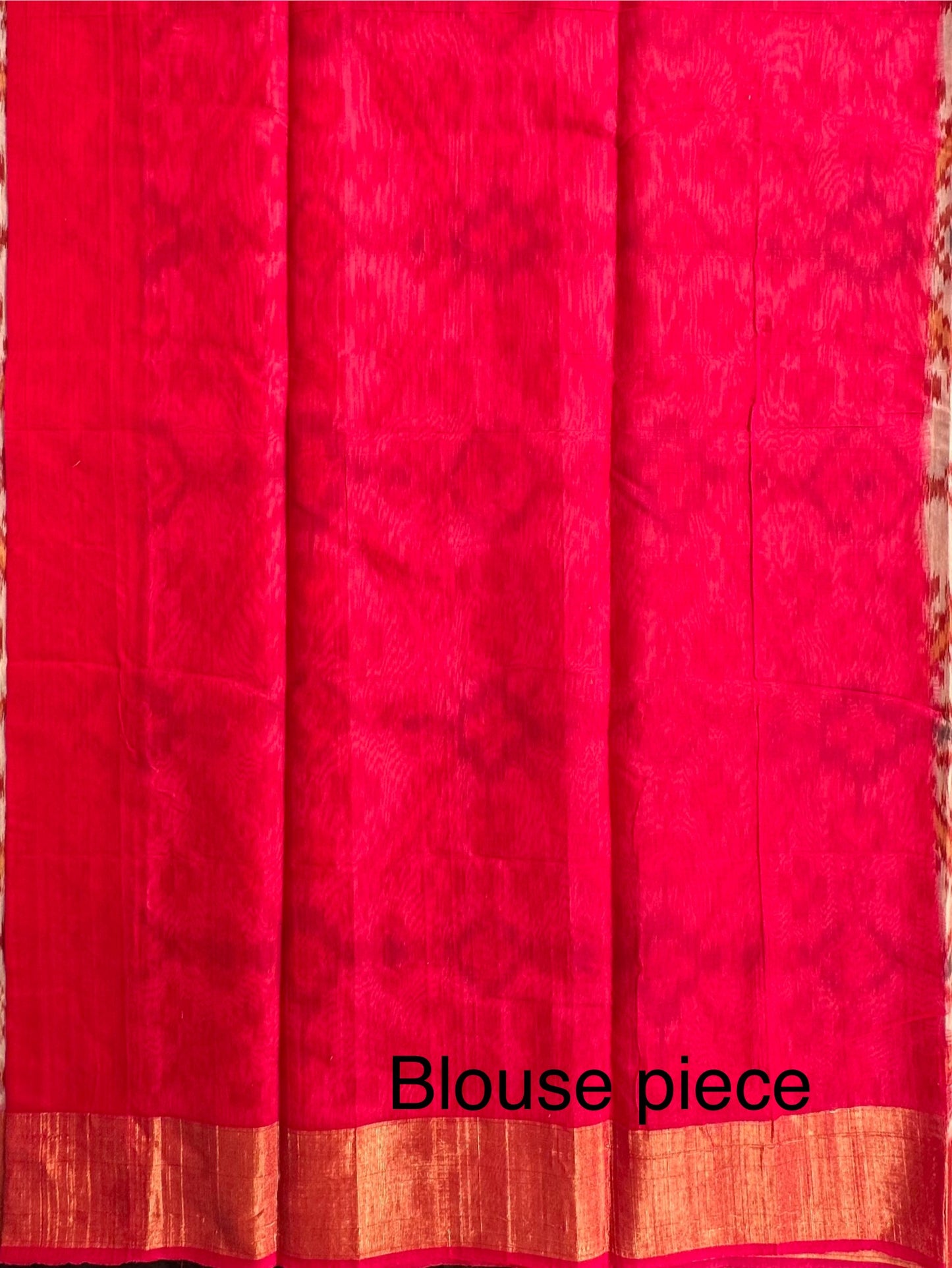 Beige Ikkat Kosa Cotton Silk Saree