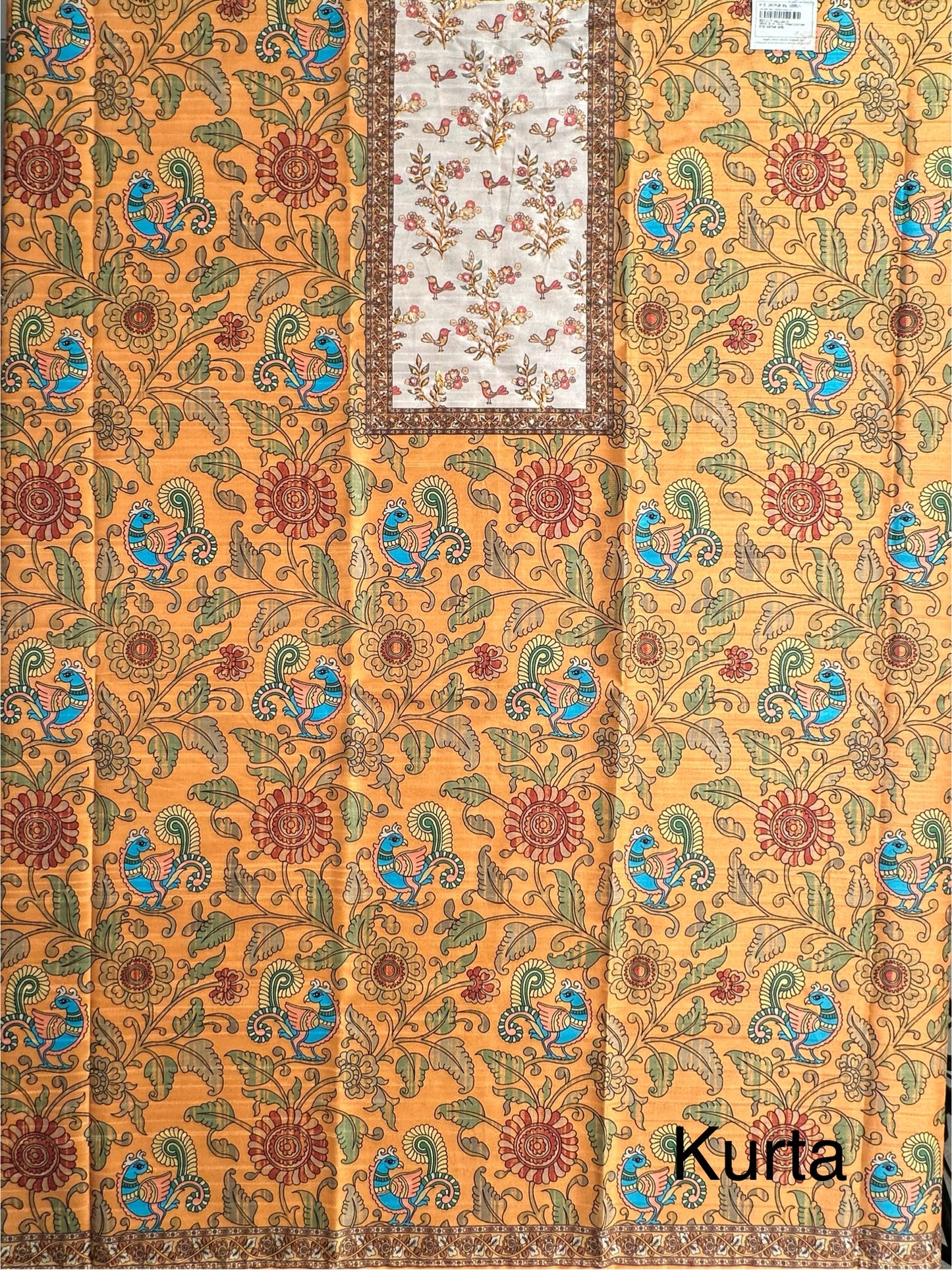 Yellow Fancy Cotton 3-Piece Suit