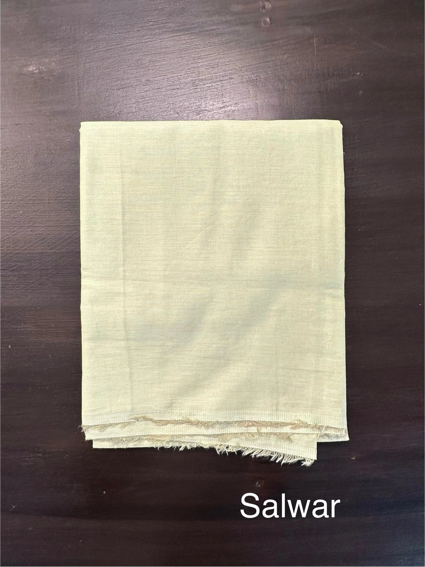 Pista Green Cotton Chanderi 3-Piece Unstitched Suit