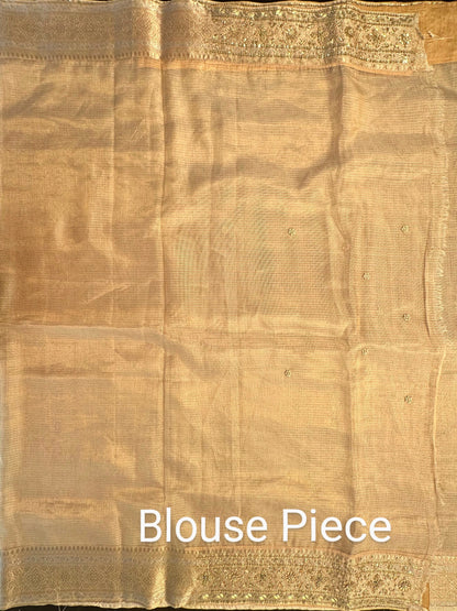 Golden Zardozi Kota Silk Saree