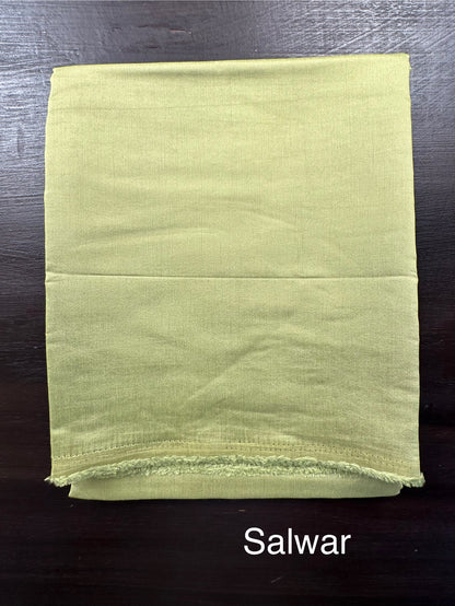 Pista Green Pittan Work Cotton 3-Piece Suit